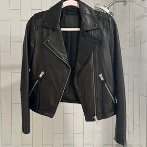All Saints Leather Dalby Biker Jacket